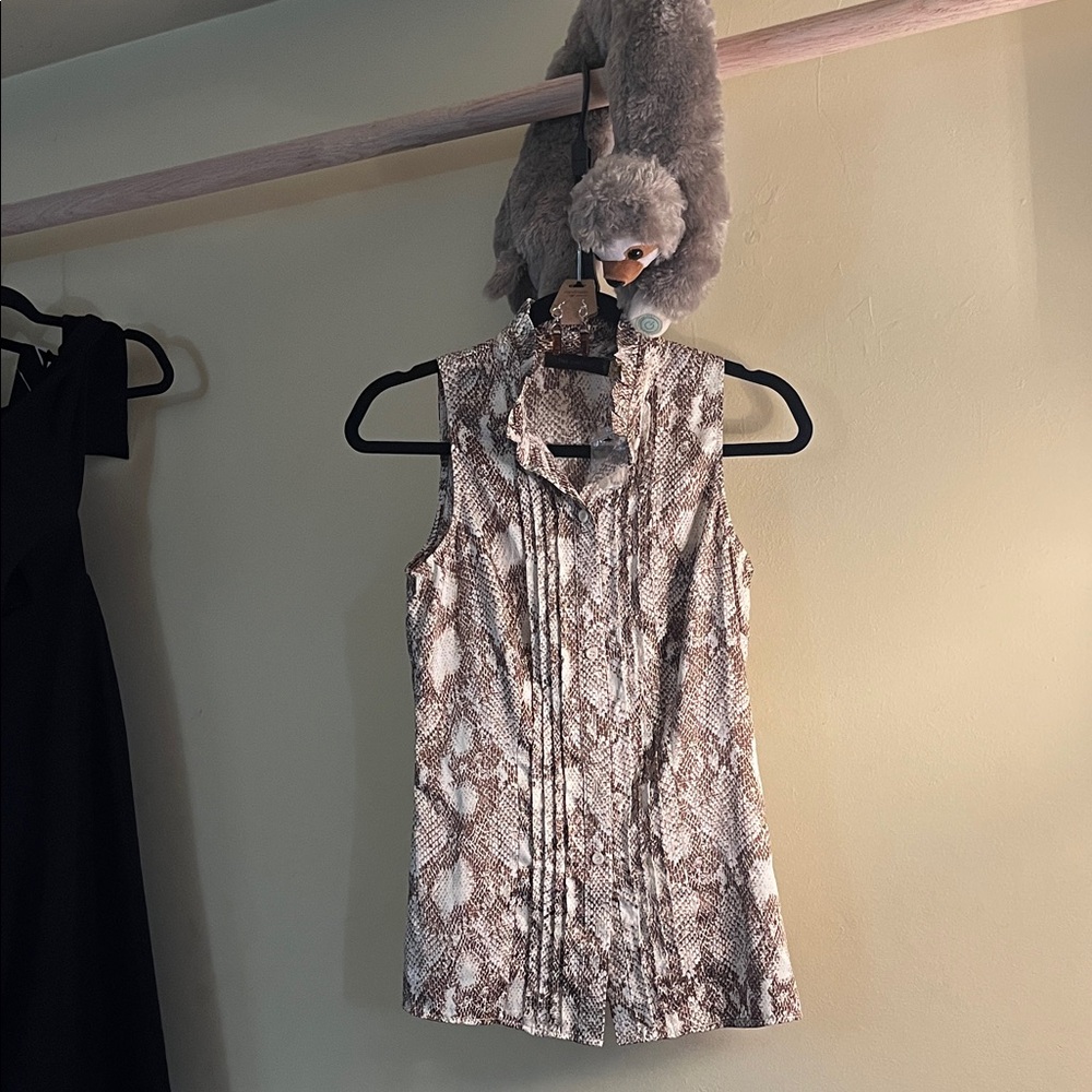The Limited Snake Print Sleeveless Top